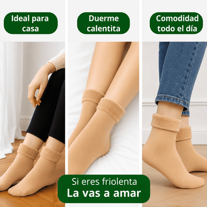 PARES DE MEDIAS TERMICAS SUAVES CALCETINES ABRIGADOS