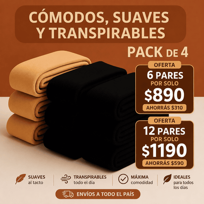 PARES DE MEDIAS TERMICAS SUAVES CALCETINES ABRIGADOS