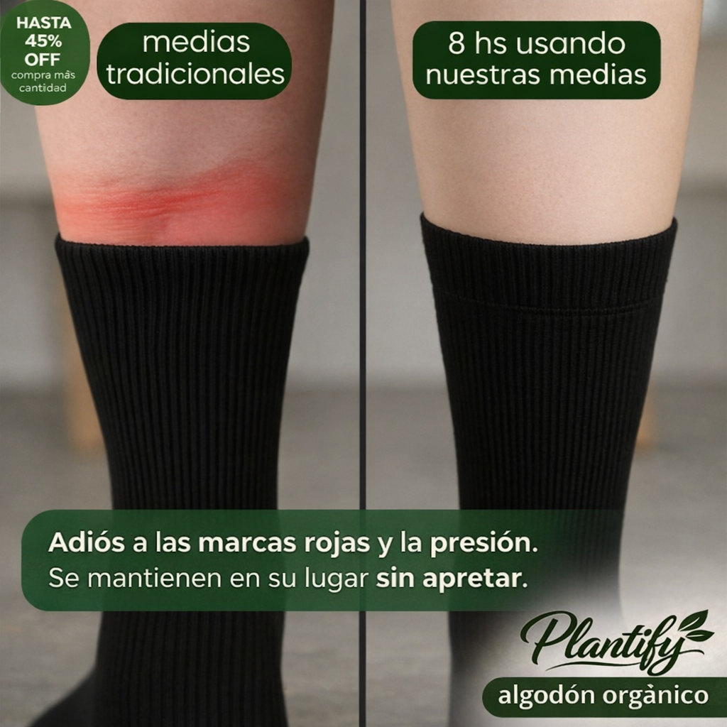 PARES DE MEDIAS SIN COSTURA SUAVES PARA DIABÉTICOS